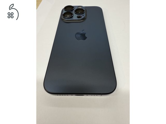 iPhone 15Pro 256 Gb titánkék, 95% akku 1,5 év gari