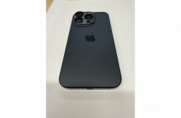 iPhone 15Pro 256 Gb titánkék, 95% akku 1,5 év gari