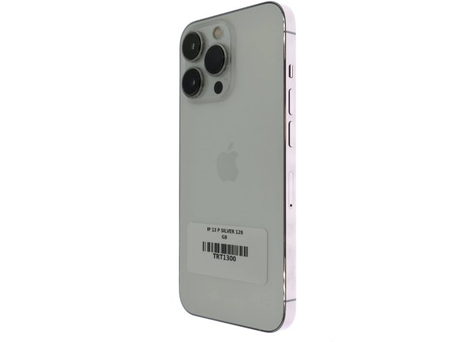 !! 1 ÉV GARANCIA !! iPhone 13 Pro Silver 128 GB – TRT1300 – 100% AKKU