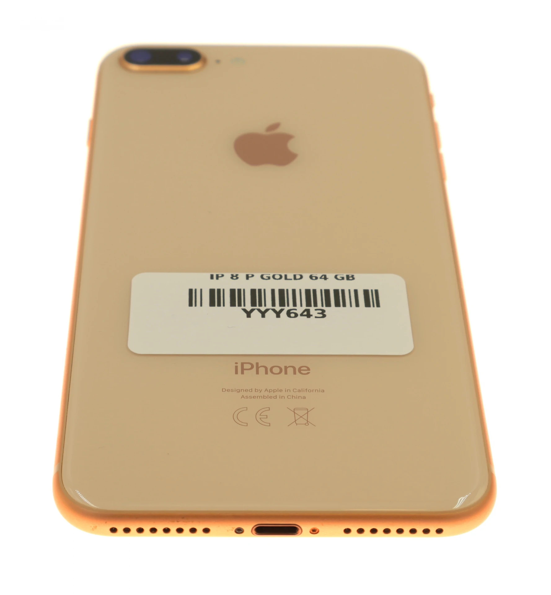 !! 1 ÉV GARANCIA !! iPhone 8 Plus Gold 64 GB – YYY643 – 100% AKKU