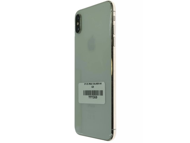 !! 1 ÉV GARANCIA !! iPhone XS Max Silver 64 GB – YYY369 – 100% AKKU