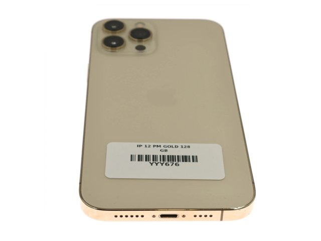 !! 1 ÉV GARANCIA !! iPhone 12 Pro Max Gold 128 GB – YYY676 – 100% AKKU