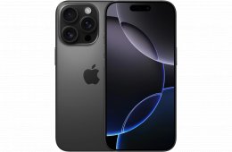 iPhone 16 Pro 128GB Fekete Titán újszerű gyári gari nov 1-ig!