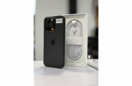 iPhone 16 Pro 128GB Fekete Titán újszerű gyári gari nov 1-ig!