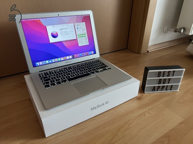 2017 MacBook Air 13 / i5 / 8GB / 128GB SSD / Magyar / 88% Aksi / Korrekt Áron Eladó ! ! !