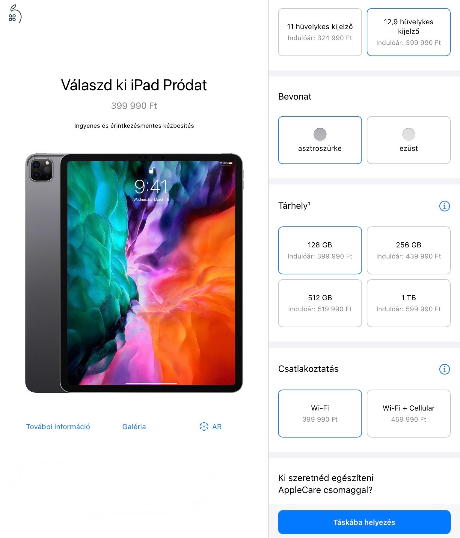 2020 iPad Pro 12,9” (4th gen) - 128 GB - Apple Pencil 2