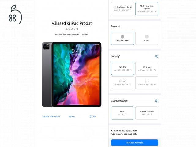 2020 iPad Pro 12,9” (4th gen) - 128 GB - Apple Pencil 2