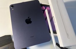 Ipad Mini 6 Wifi lila 64 GB Appla Pencil 2 + tokok, tökéletes állapot