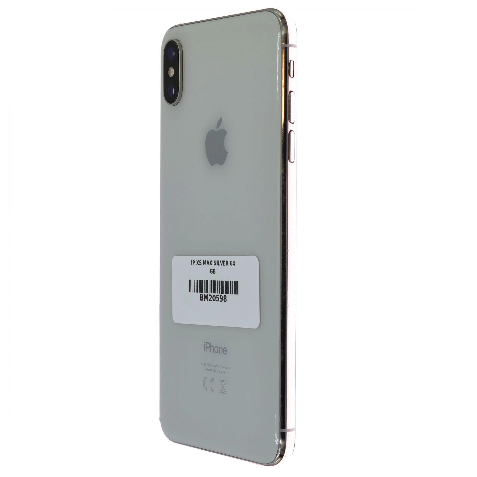 !! 1 ÉV GARANCIA !! iPhone XS Max Silver 64 GB – BM20598 – 100% AKKU