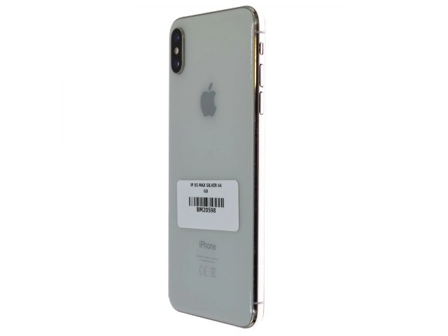 !! 1 ÉV GARANCIA !! iPhone XS Max Silver 64 GB – BM20598 – 100% AKKU