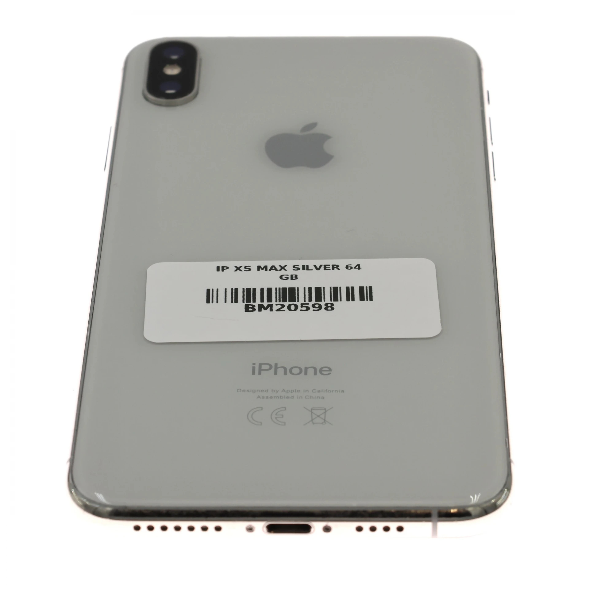 !! 1 ÉV GARANCIA !! iPhone XS Max Silver 64 GB – BM20598 – 100% AKKU