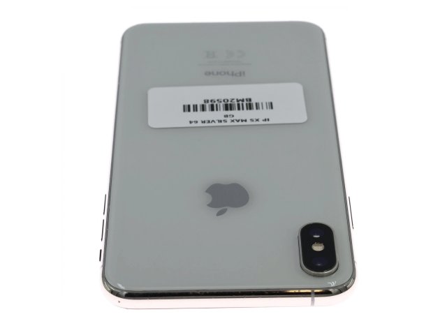 !! 1 ÉV GARANCIA !! iPhone XS Max Silver 64 GB – BM20598 – 100% AKKU