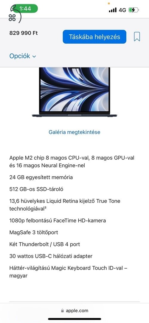 AKCIÓ !! MacBook Air Retina FULL CTO 13