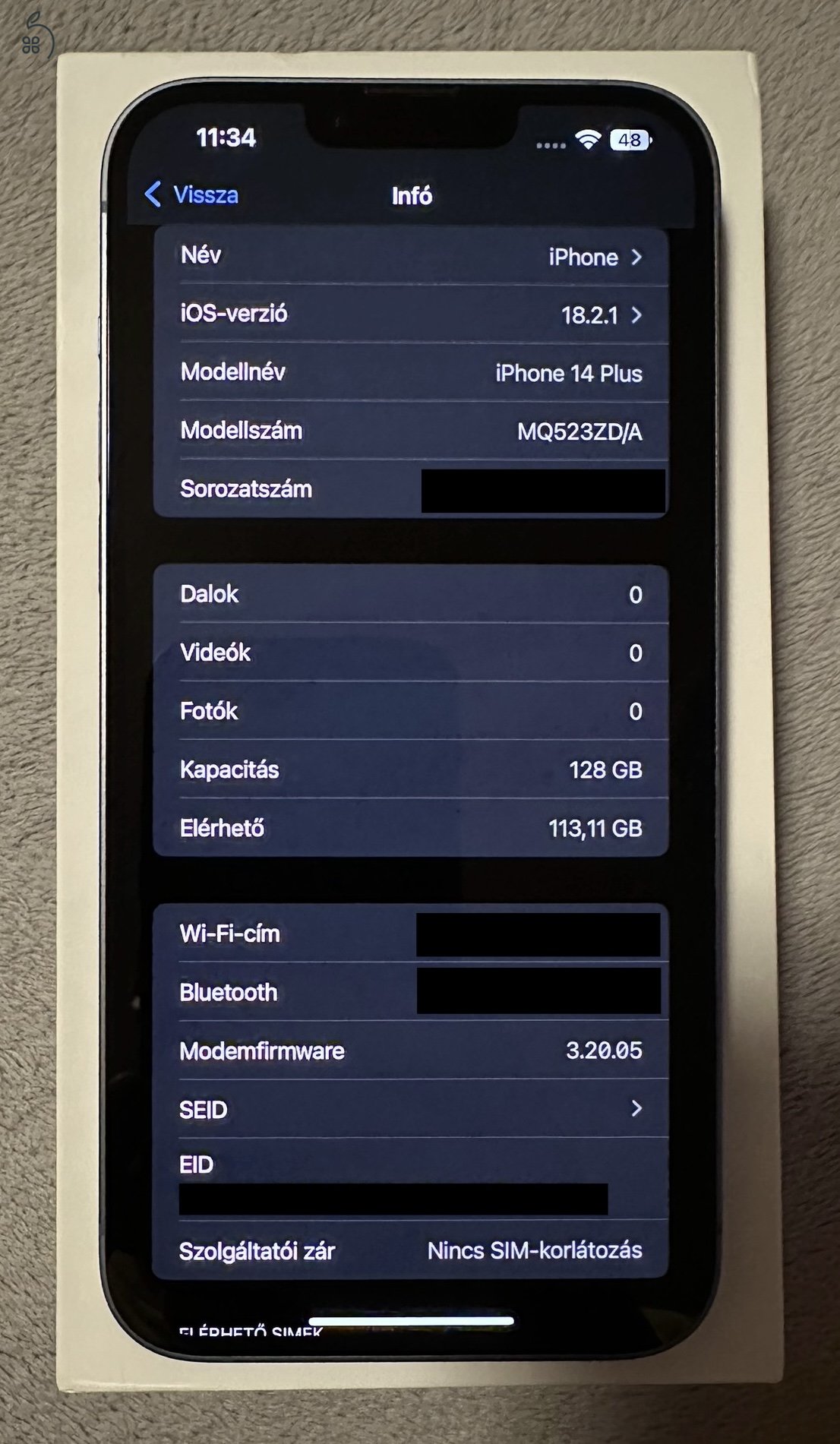 iPhone 14 Plus 128GB független