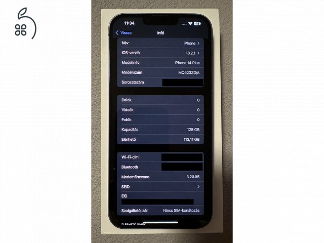 iPhone 14 Plus 128GB független