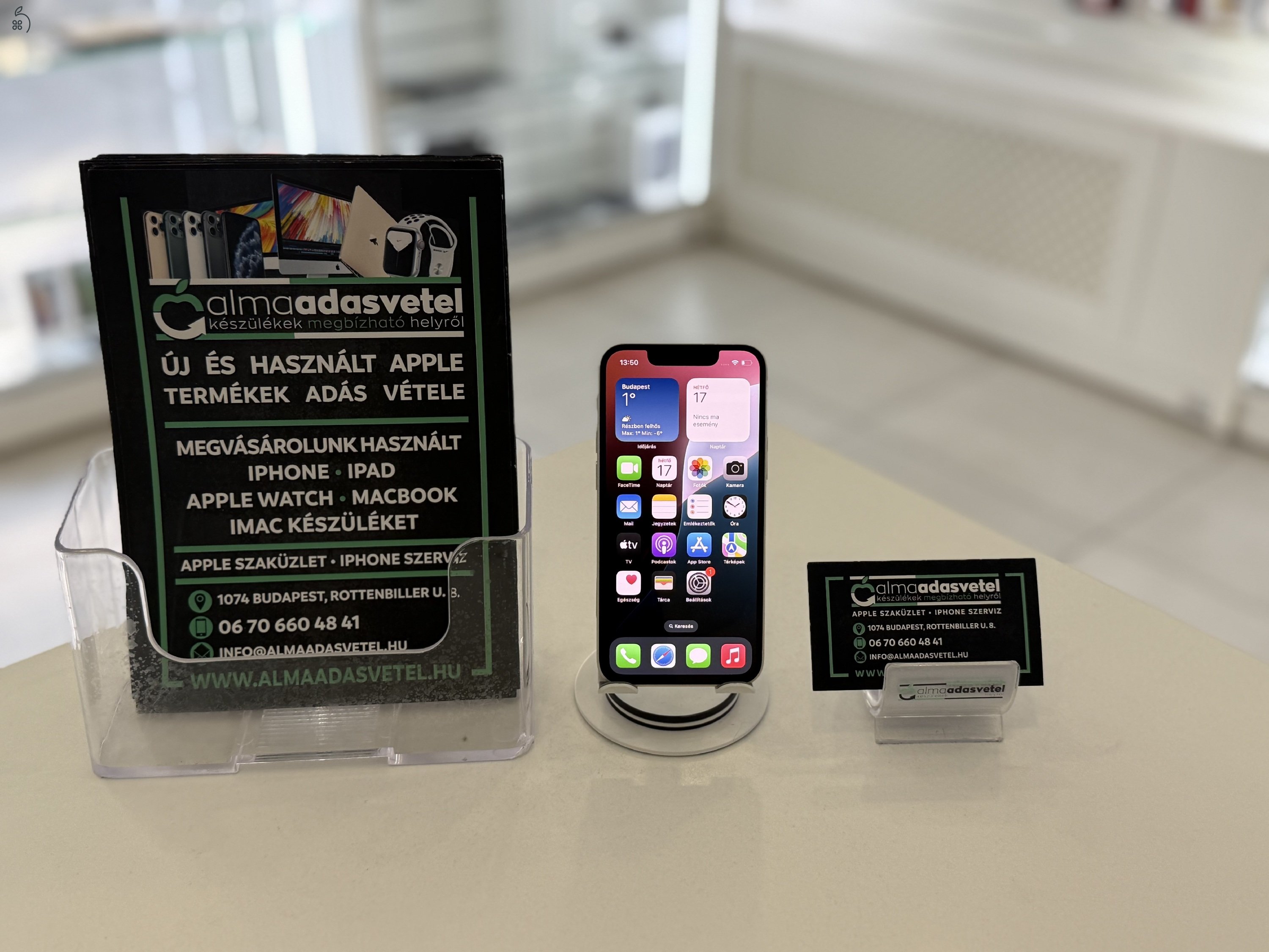 iPhone 13 Mini 128GB Fehér Független Újszerű/1-3 hónap gar./p4056