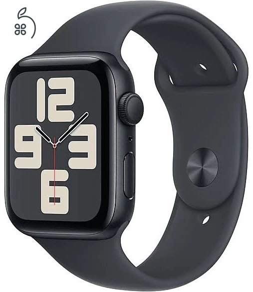 Apple Watch SE 2 44mm Midnight GPS - ÚJ BONTATLAN, 1 ÉV GARI