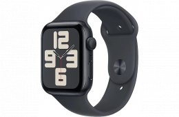 Apple Watch SE 2 44mm Midnight GPS - ÚJ BONTATLAN, 1 ÉV GARI