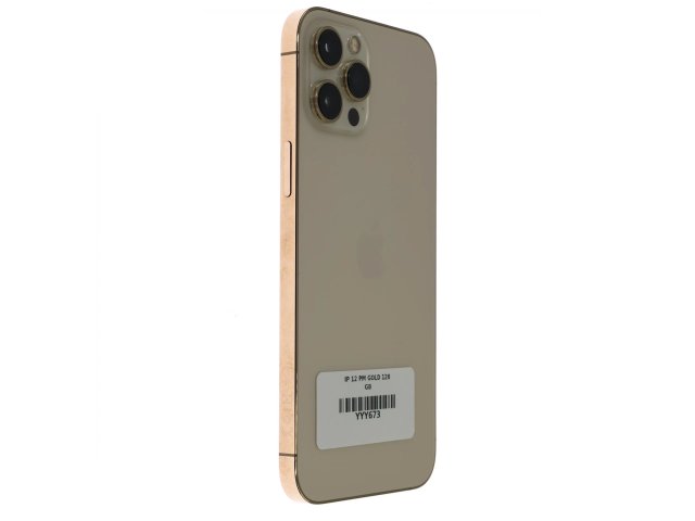 !! 1 ÉV GARANCIA !! iPhone 12 Pro Max Gold 128 GB – YYY673 – 100% AKKU