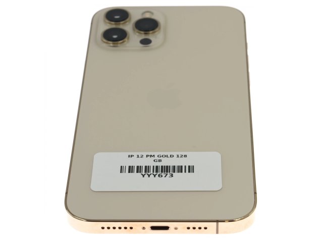 !! 1 ÉV GARANCIA !! iPhone 12 Pro Max Gold 128 GB – YYY673 – 100% AKKU