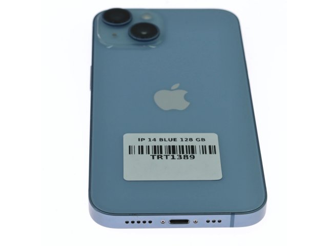 !! 1 ÉV GARANCIA !! Apple iPhone 14 128 GB Blue – 100% akku – 12 HÓ GARANCIA