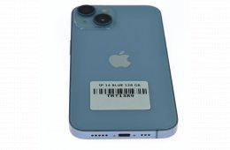 !! 1 ÉV GARANCIA !! Apple iPhone 14 128 GB Blue – 100% akku – 12 HÓ GARANCIA