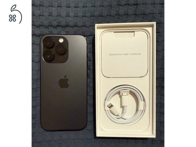 Eladó iphone 14 Pro Space Black 256 GB kártyafüggetlen