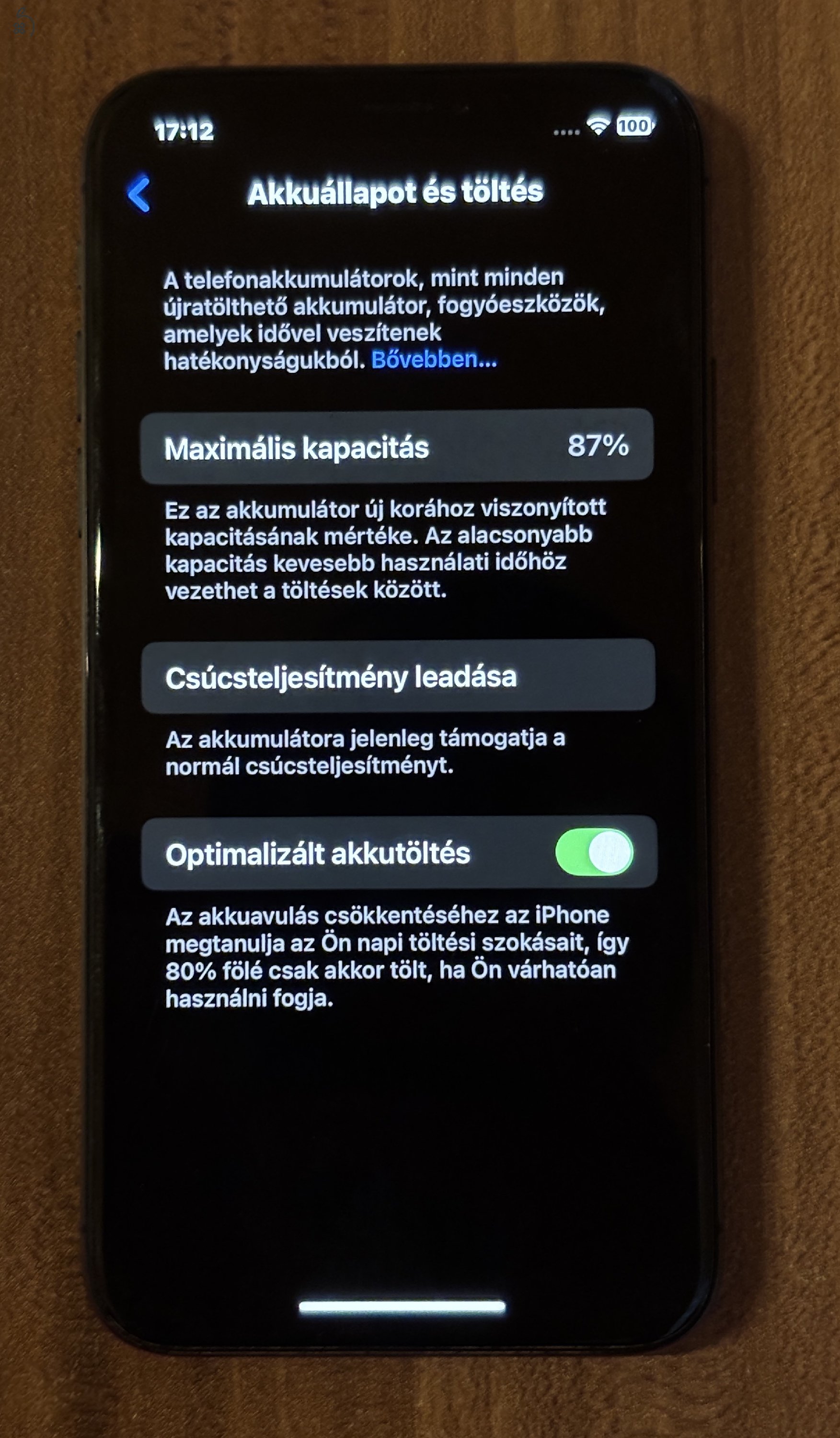 iPhone XS 64GB Space Gray Újszerű/makulatlan