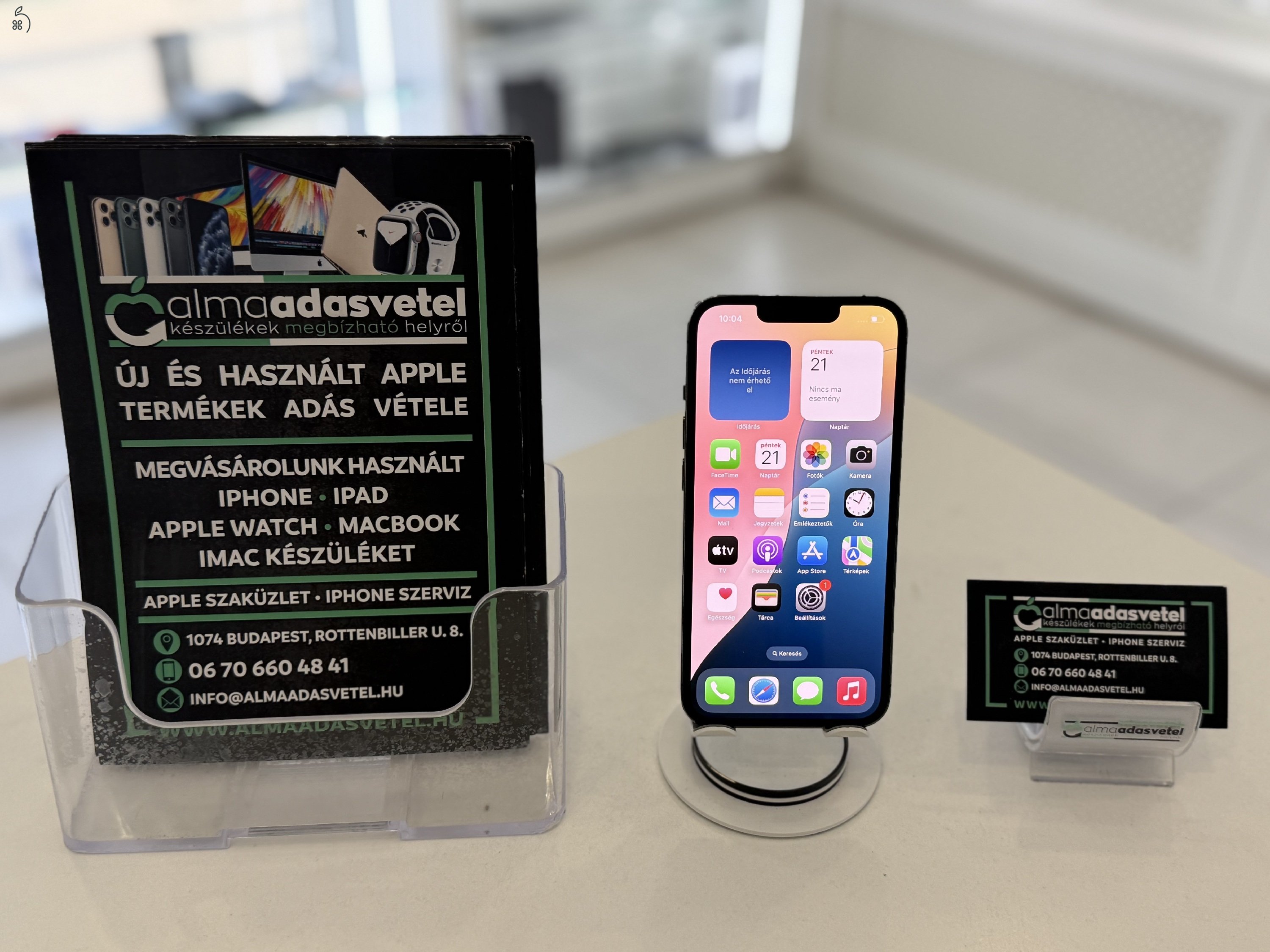 iPhone 13 Pro 128GB Független Használt/1-3 hónap gar./Akku 100%/p4073