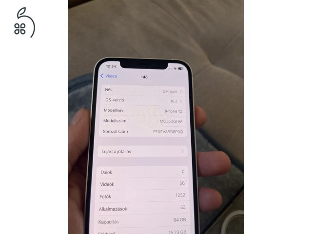 iPhone 12 64GB, független, 91% akku