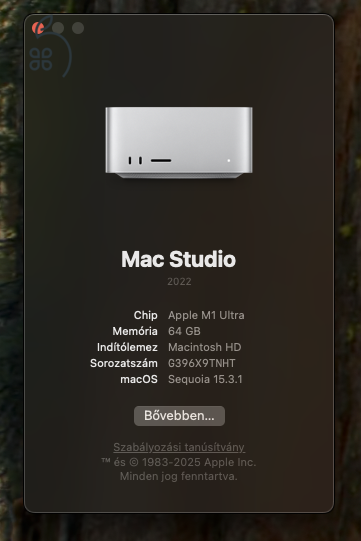 Mac Studio (2022) – M1 Ultra, 20 CPU mag, 48 GPU mag, 64GB RAM, 1TB SSD! 