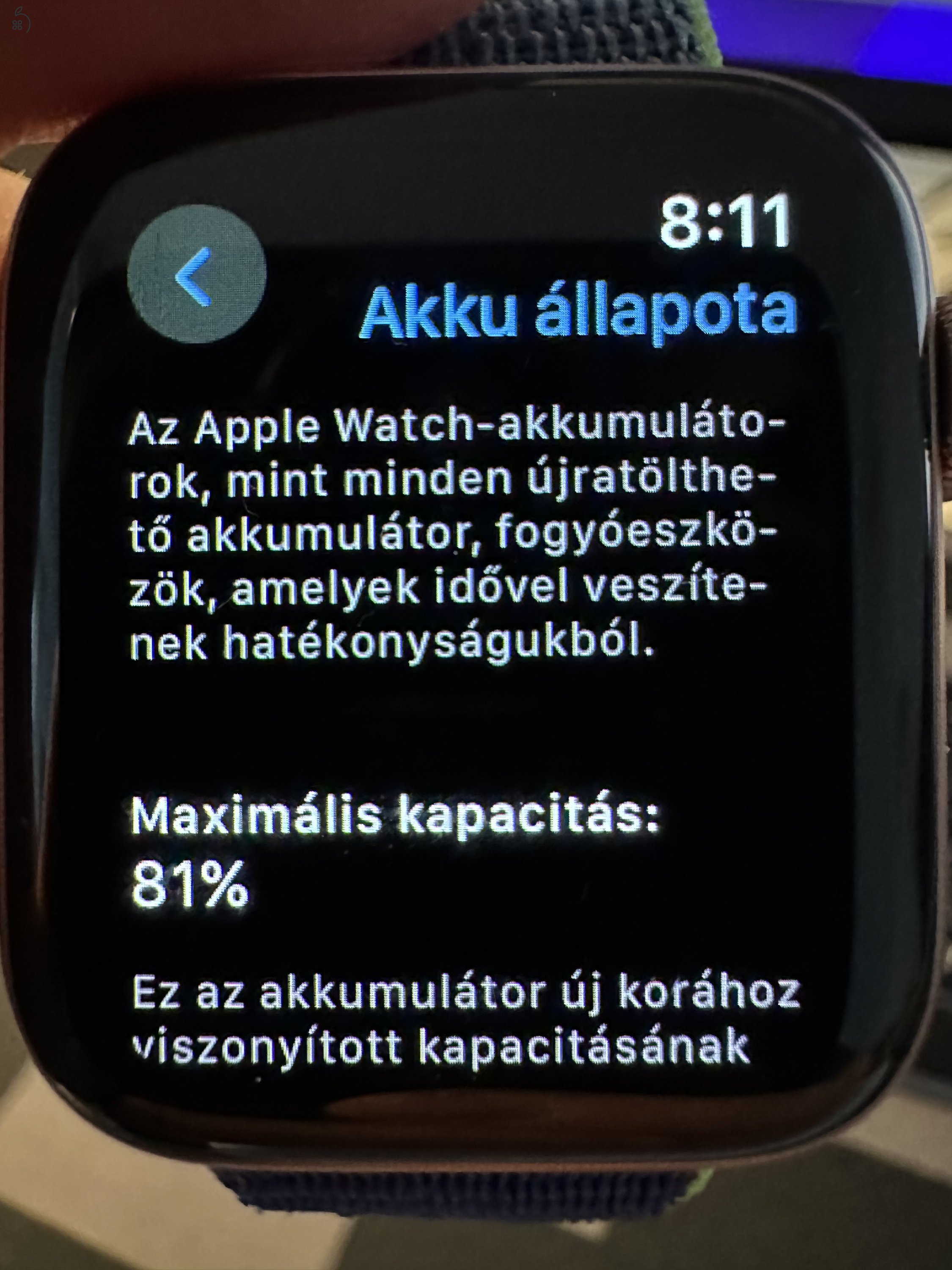 Gold | Apple Watch Series 4, GPS, alumínium, 40 mm | Akkumulátor: 81%