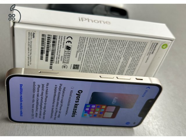 Eladó Iphone 13 mini Starlight, 256 GB, kártya független, kitűnő  állapotú, karcmentes, gyári tartozékok, tok, üvegfólia, származási garancia. 