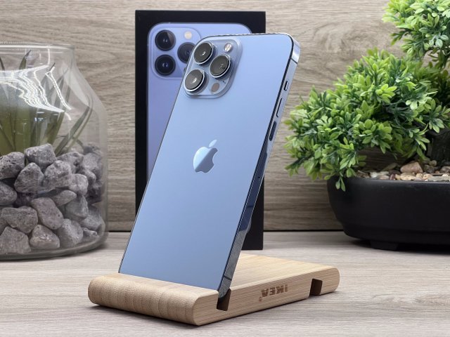 Hibátlan iPhone 13 Pro Max Sierra Blue 128GB 2 ÉV Garanciával Számlával