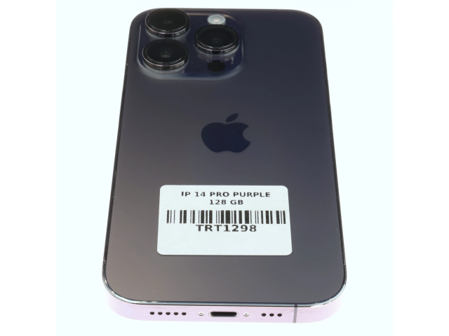 !! 1 ÉV GARANCIA !! Apple iPhone 14 Pro 128 GB Deep Purple 100%