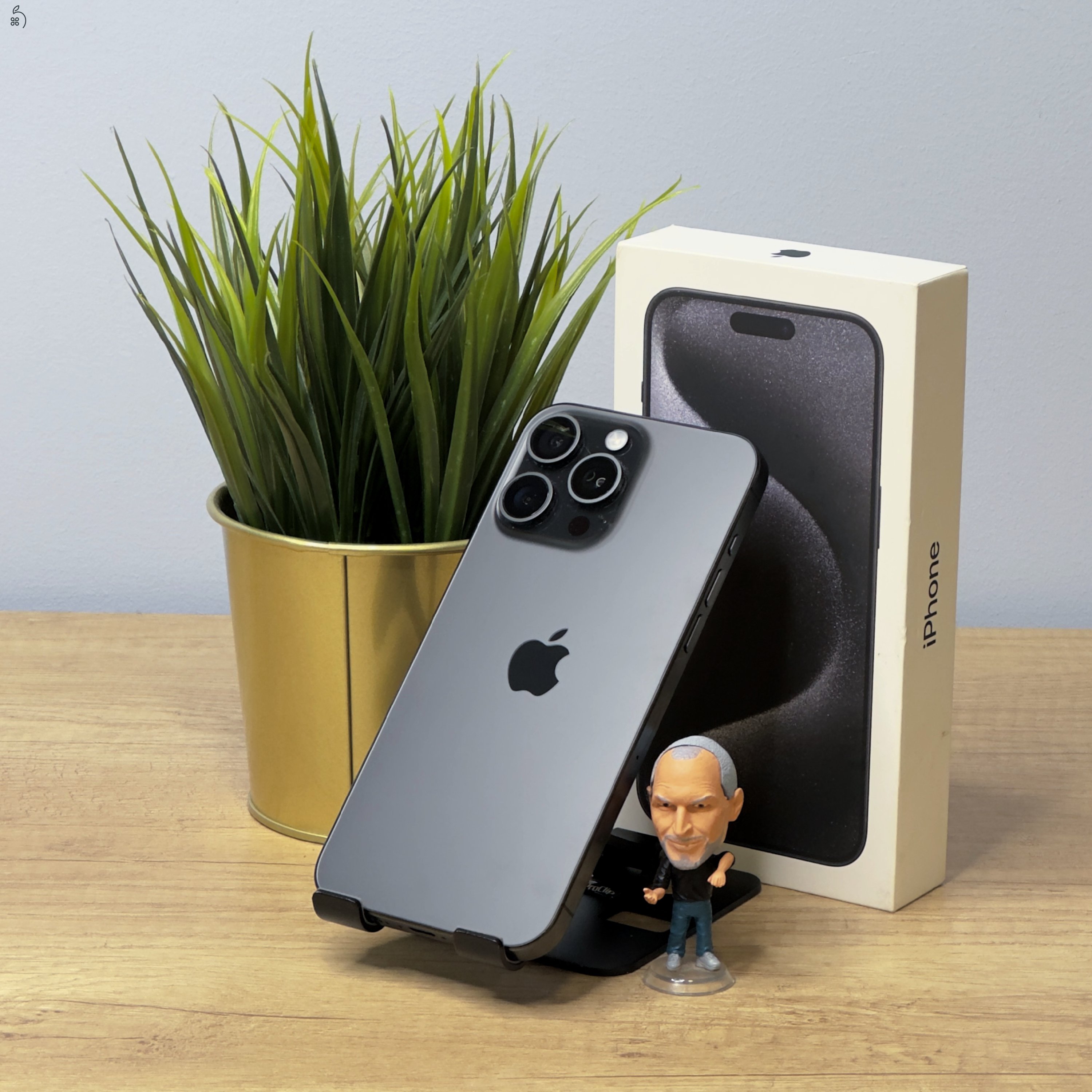 MacSzerez.com - iPhone 15 Pro / 128GB / Black Titanium / Garancia!