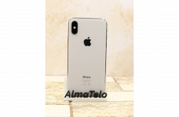 Apple iPhone X 64 GB Silver 93% akku - 12 HÓ GARANCIA