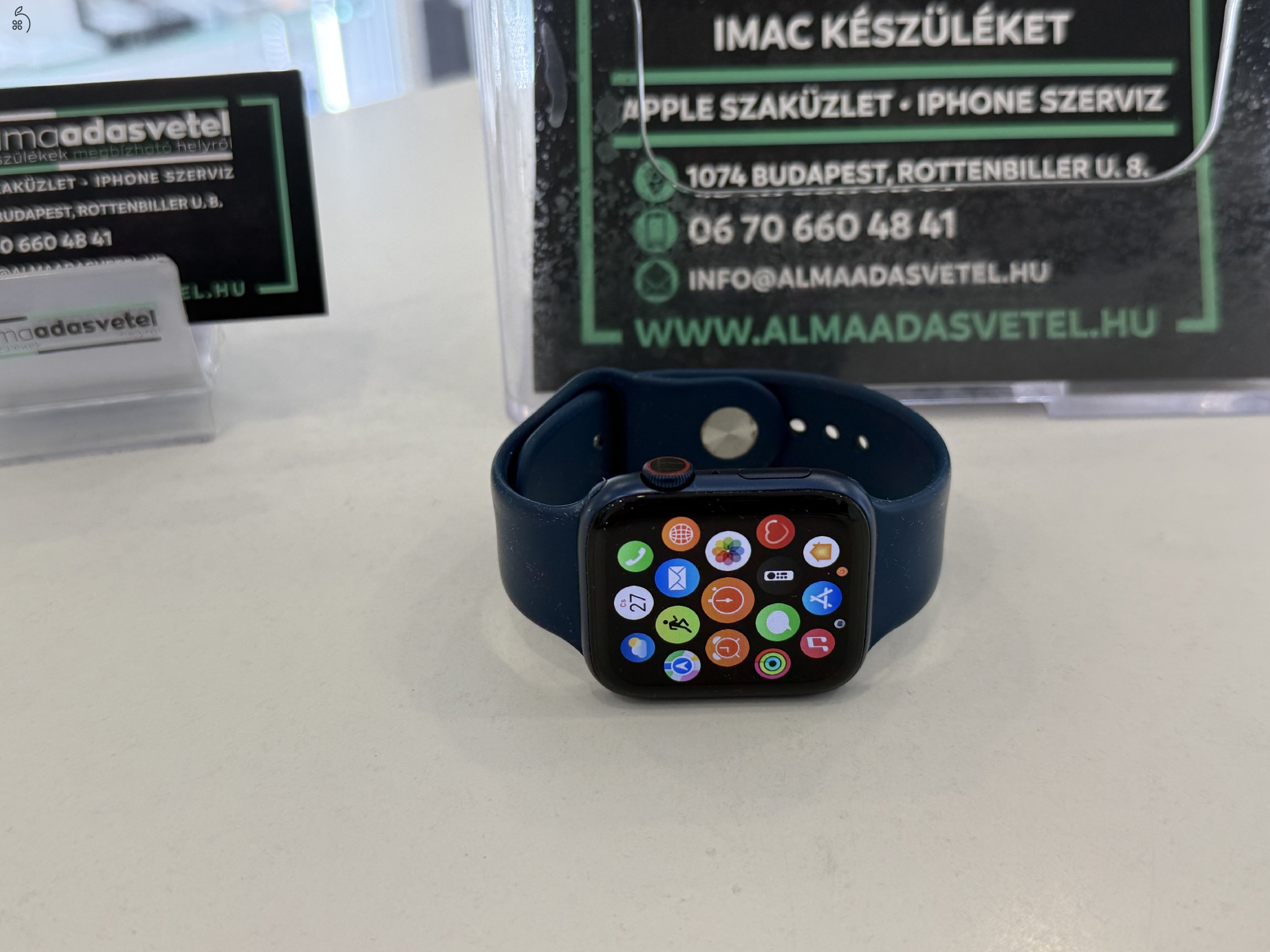 Apple Watch 6 44mm Cellular Megkímélt/1-3 hónap gar./Akku 89%/p4091