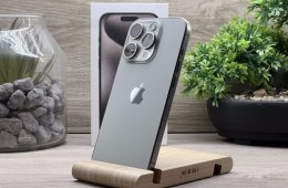 iPhone 15 Pro Natural Titanium 128GB 2 ÉV Garanciával Számlával Aksi 99%