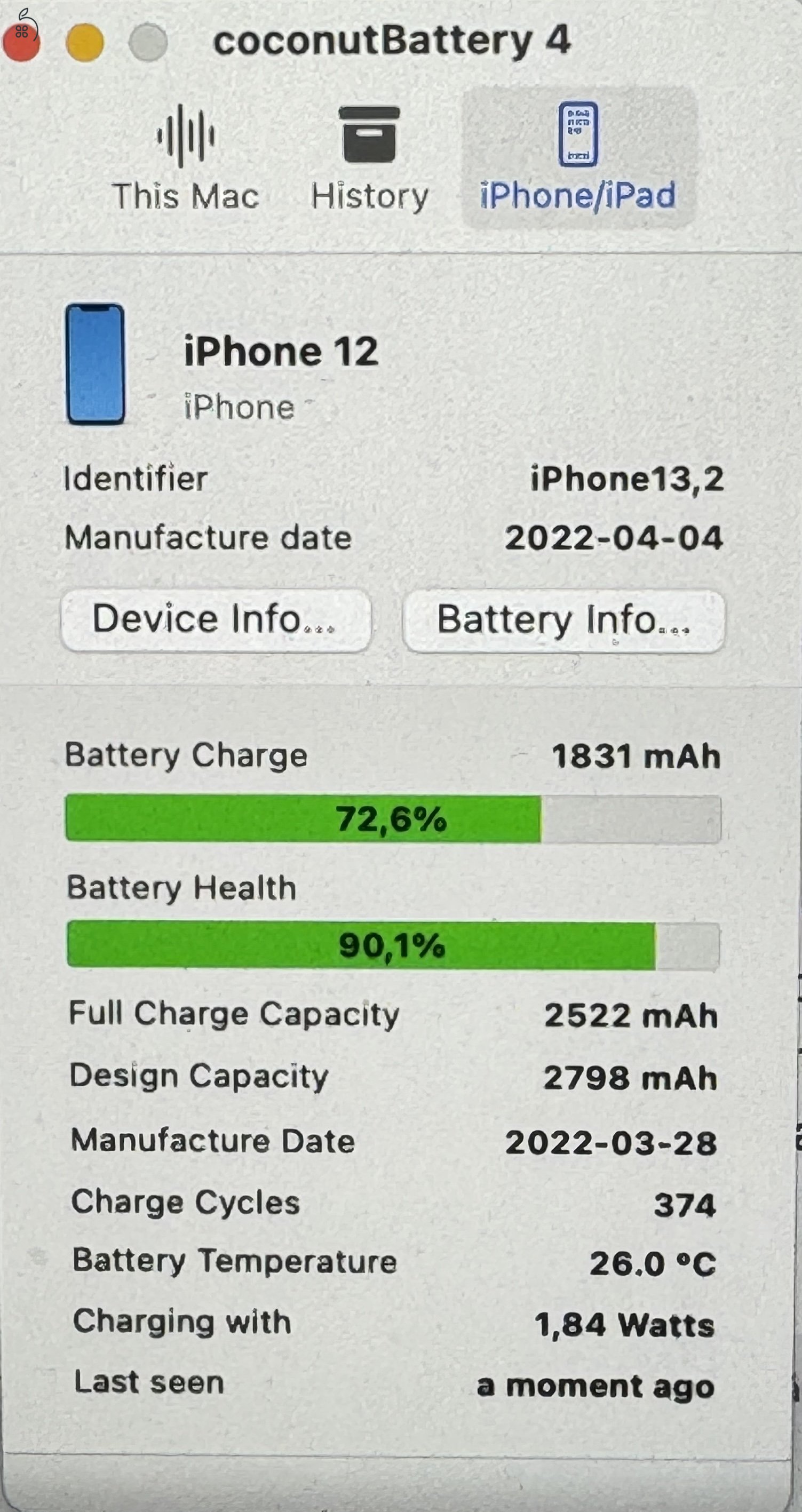 iPhone 12, 128GB, fekete, független, 90% akku, gari