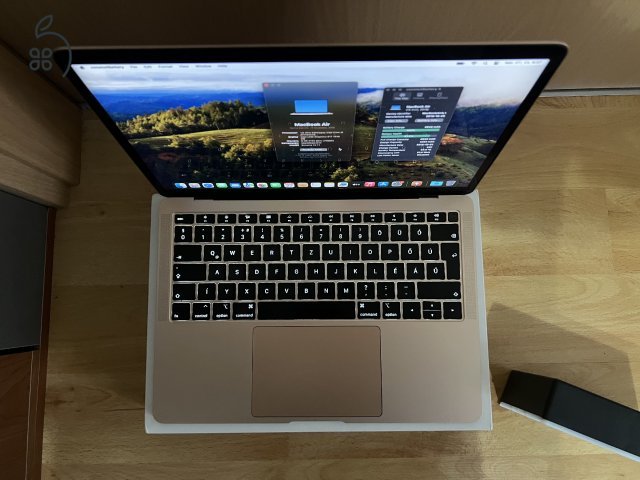 2018 Retina MacBook Air 13 / i5 1.6GHz / 8GB / 128GB SSD / Magyar / Gold /  88% Aksi / Eladó ! ! !