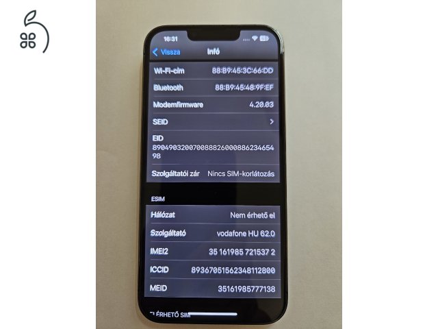 Karcmentes, kártyafüggetlen iPhone 13 Pro 512 GB-os