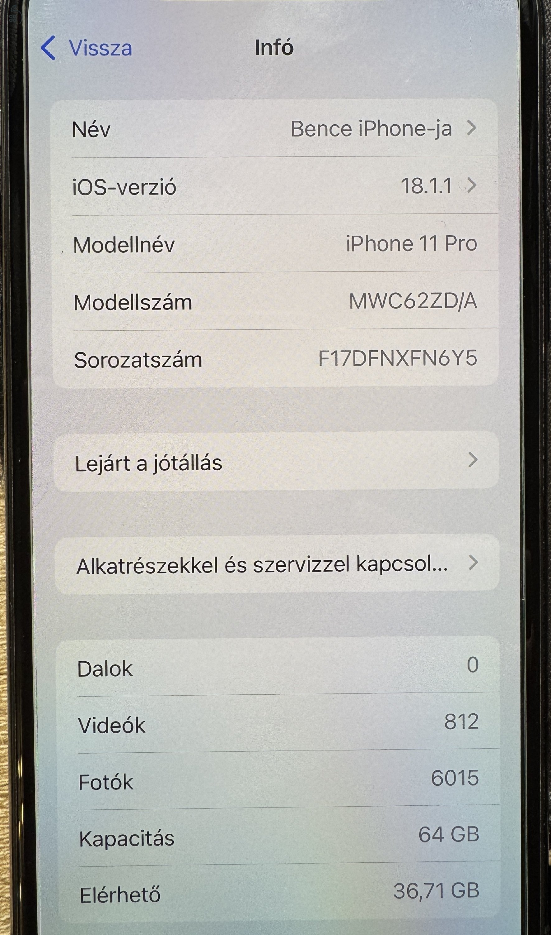 Iphone 11Pro 64GB Független