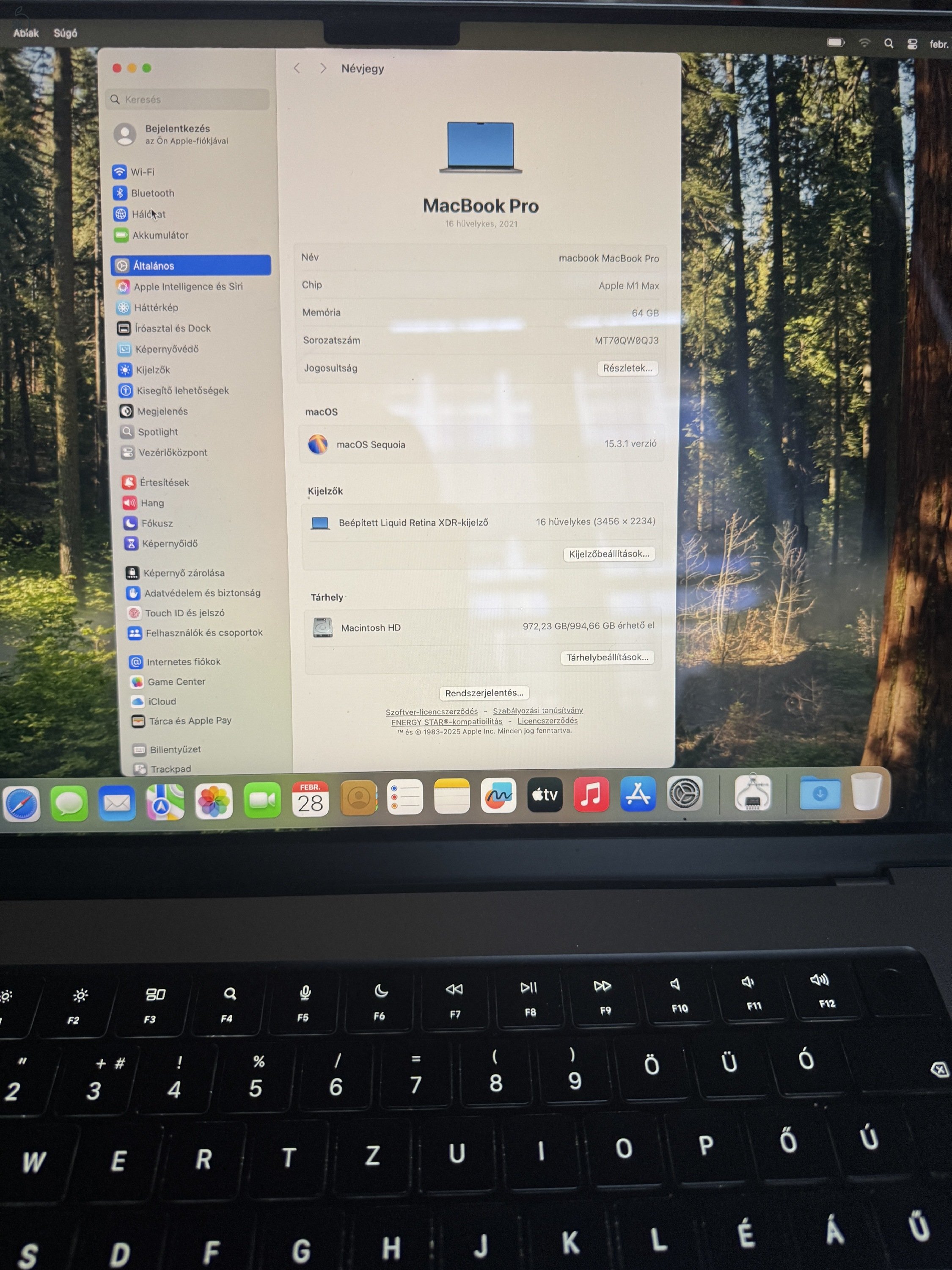 Új állapotban Macbook Pro 16' Spacegray M1 Max /64Gb ram/ 1Tb SSD CTO