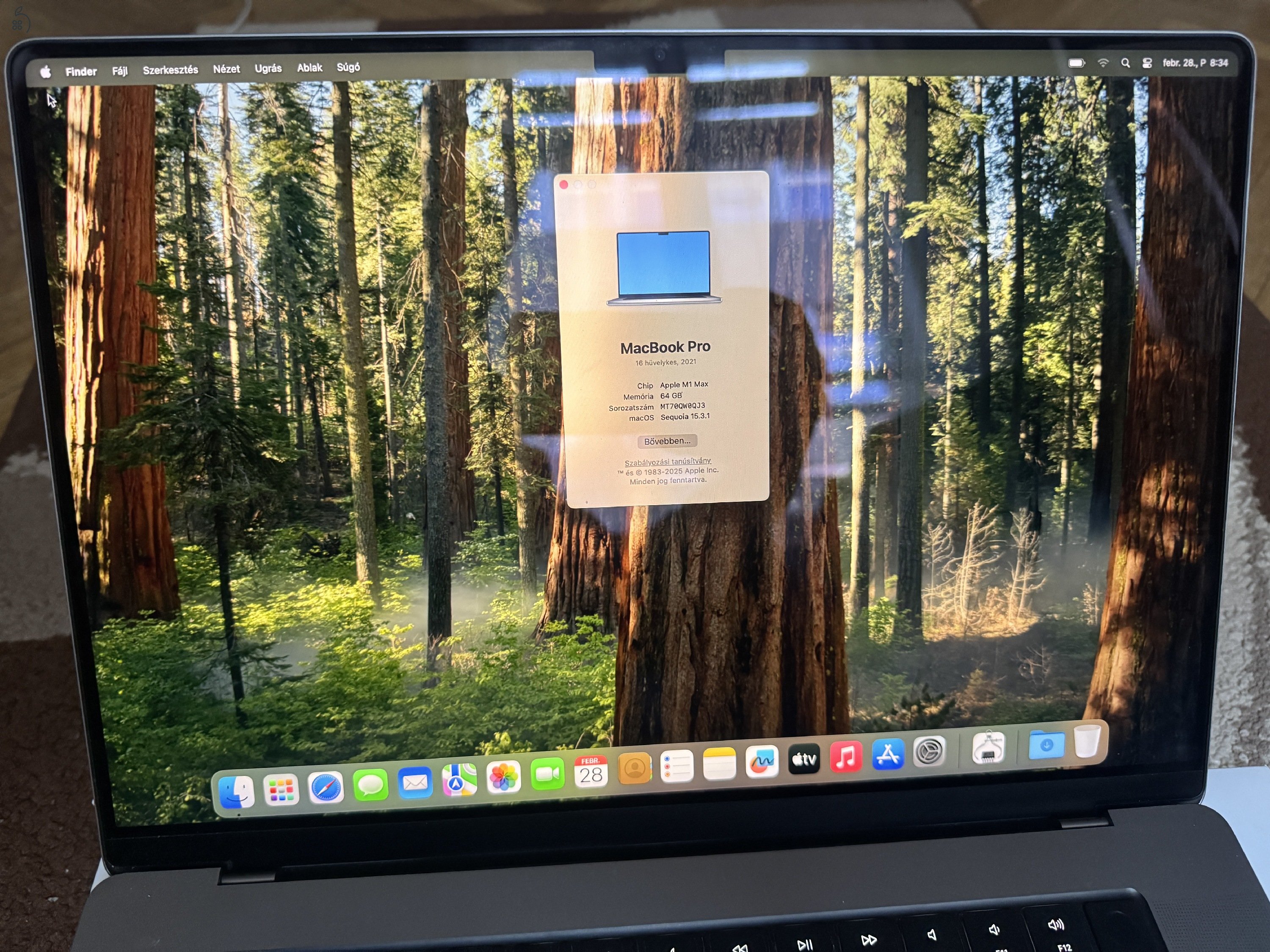 Új állapotban Macbook Pro 16' Spacegray M1 Max /64Gb ram/ 1Tb SSD CTO