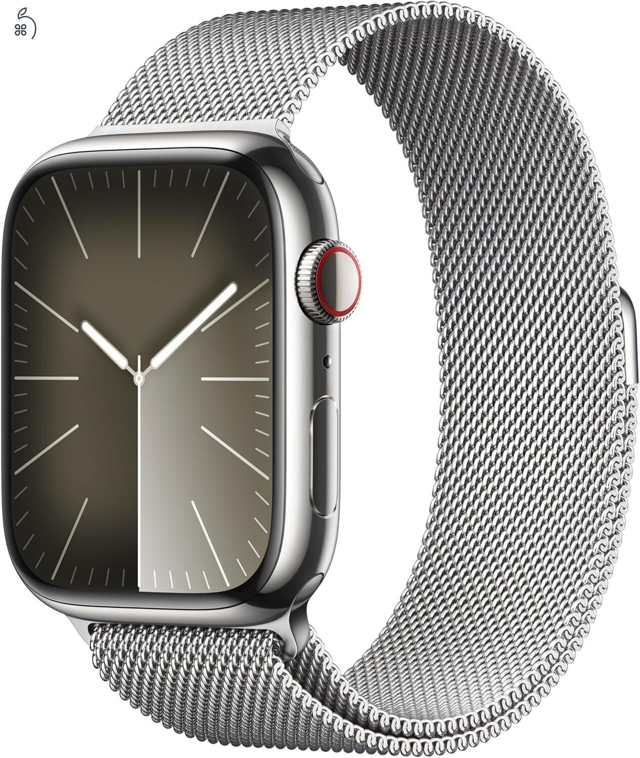 ÚJ bontatlan S9 45mm Silver Stainless steel Cellular milanese fémszíj 249.900 azonnal átvehető Deák