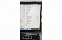 Apple Macbook Pro Touch Bar + új akkuval 6 hó garanciával + opc. extrák, doboz, összes tartozék