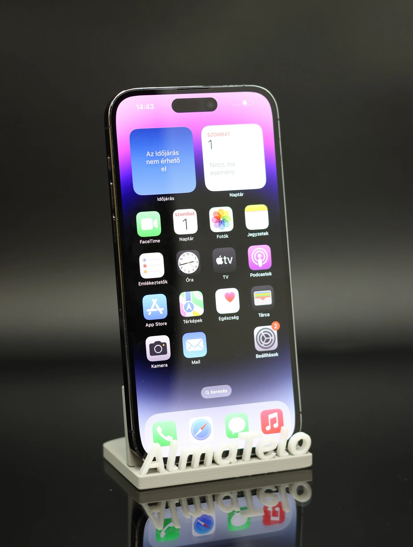 Apple iPhone 14 Pro Max 128 GB Deep Purple 100% akku - 12 HÓ GARANCIA