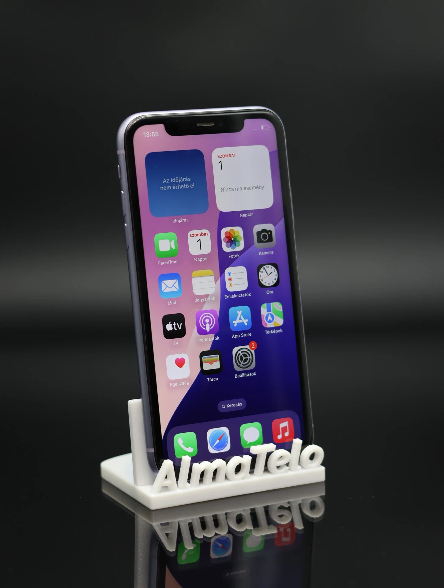 Apple iPhone 11 128 GB Purple 100% akku - 12 HÓ GARANCIA