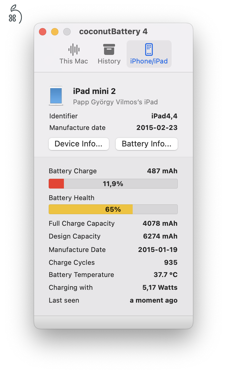 iPad Mini 2 LCD hibás alkatrésznek